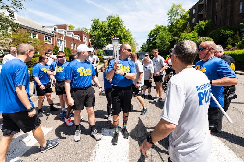 Pitt Police officers talking