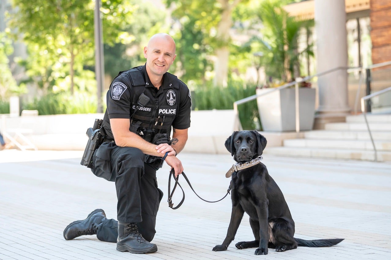 Police Officer and dog