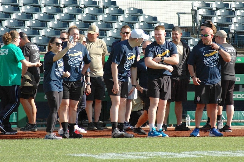 Pitt Police officers at PNC park