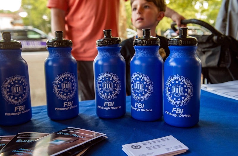 FBI water bottles