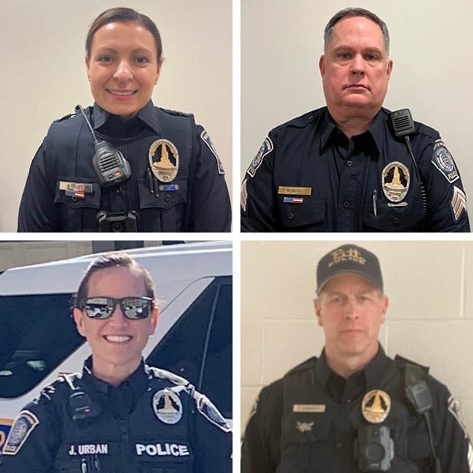 Four Pitt Police Officers