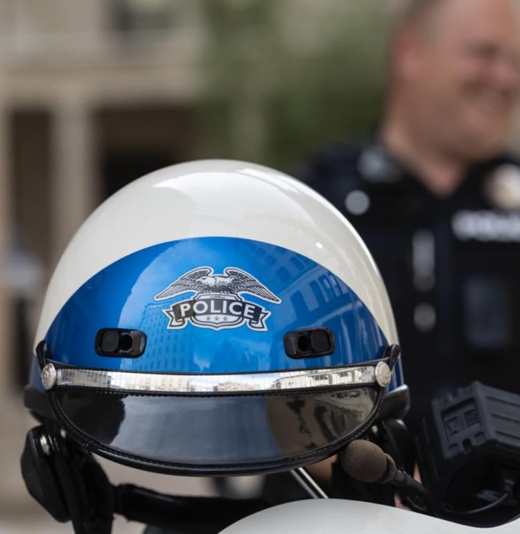 police helmet